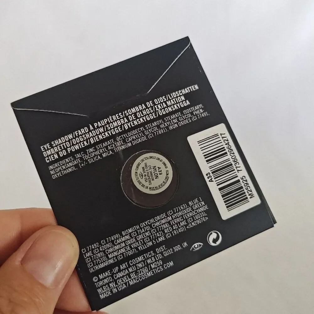 Mac Eyeshadow Nylon Pro Palette Refill Single Warm‎ Light Gold Shimmer Metallic